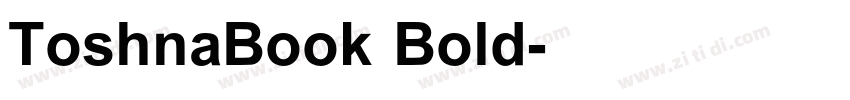 ToshnaBook Bold字体转换